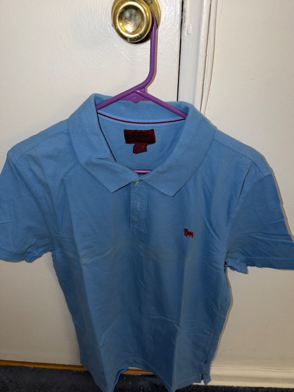Aeropostale Light Blue Polo with Red Logo
